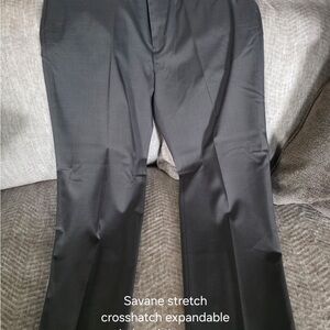 Savane Charcoal Stretch Trousers